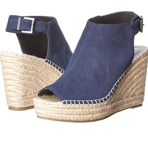 Kenneth Cole Olivia Wedge-Navy Blue